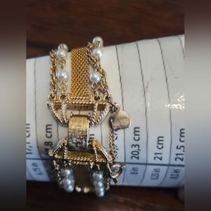 Vintage Judy Lee 5-strand Faux Pearl‎ Bracelet